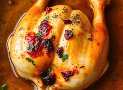 Poulet tendre au bouillon