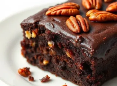 Gâteau au cacao aux pecans