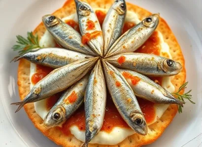 Tartine de sardines piquantes