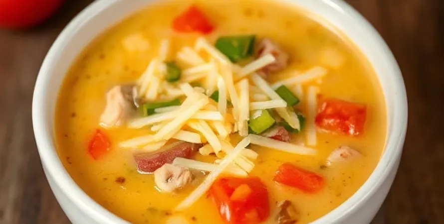 Soupe au fromage et légumes