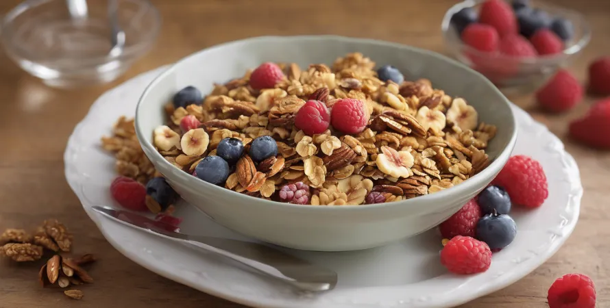 Granola croustillant aux fruits secs et noix