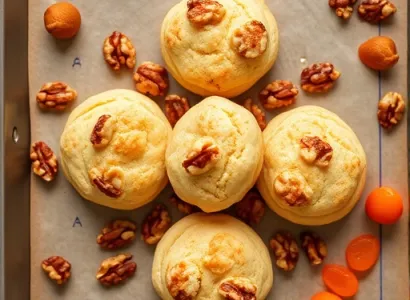 Biscuits aux noix et abricots