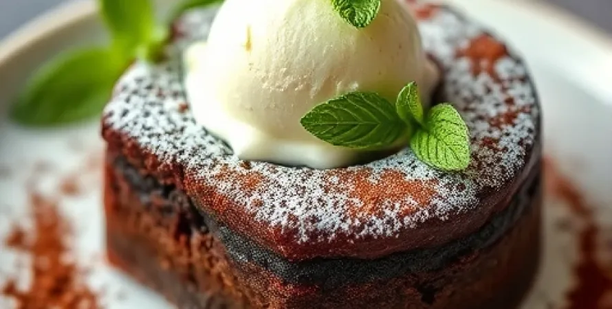 Gâteaux au Chocolat et à la Menthe