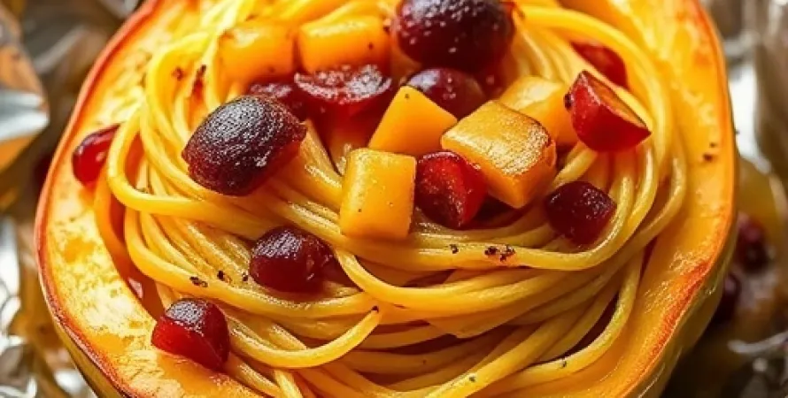 Courge spaghetti aux saveurs fruitées