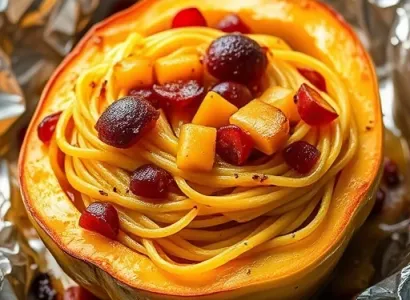 Courge spaghetti aux saveurs fruitées