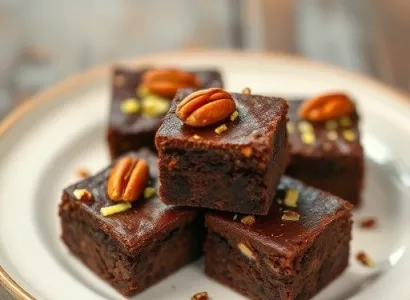 Petits brownies aux noix de pécan