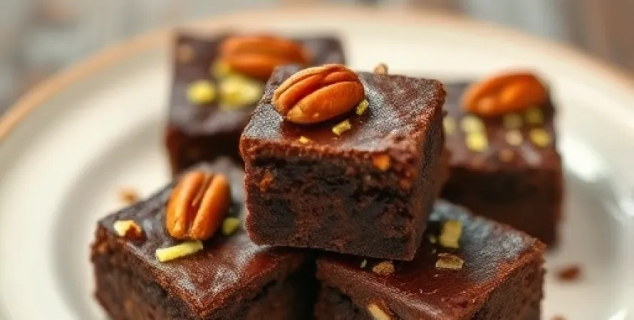 Petits brownies aux noix de pécan