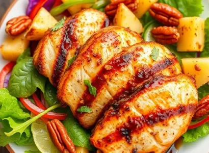 Salade de poulet grillé à l'asiatique