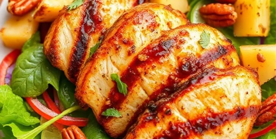 Salade de poulet grillé à l'asiatique
