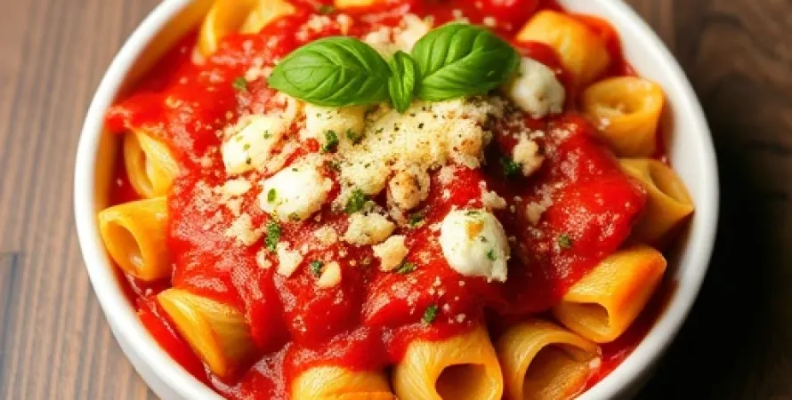 Manicotti au fromage