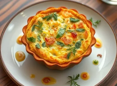 Quiche aux piments verts et fromage