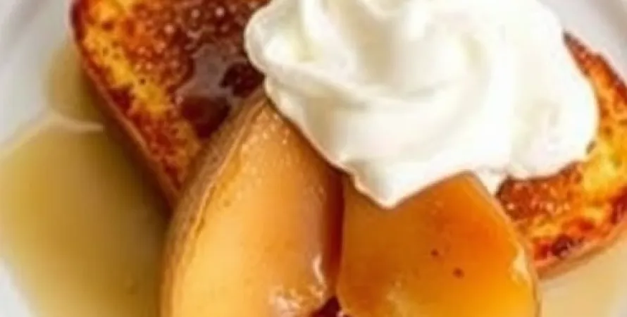 Pain perdu aux poires