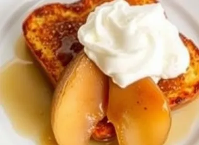 Pain perdu aux poires