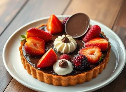 Tarte aux fruits et au chocolat