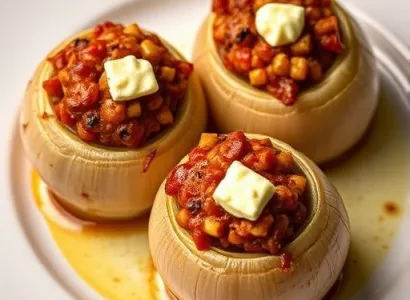 Oignons farcis au chilli