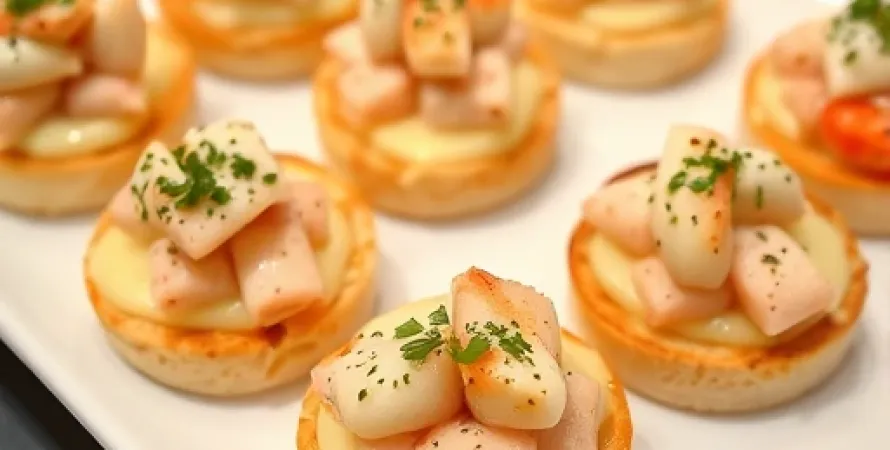 Canapés de crabe