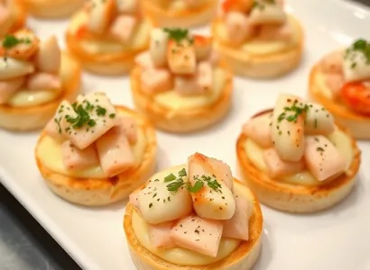 Canapés de crabe