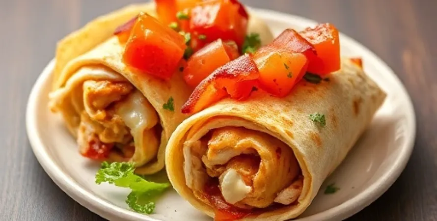 Rouleaux de poulet au bacon