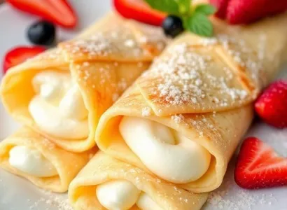 Crepes à la ricotta et Toblerone