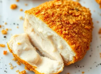 Poulet cuit au four croquant