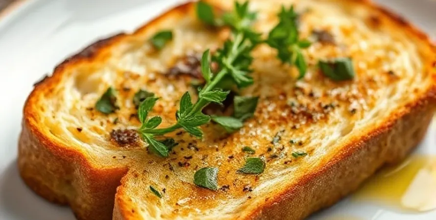 Toast aux herbes