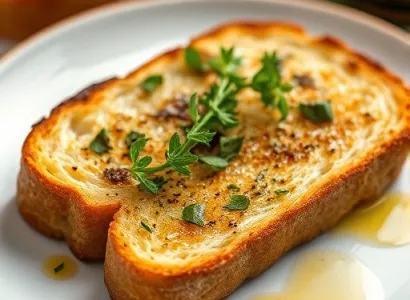 Toast aux herbes