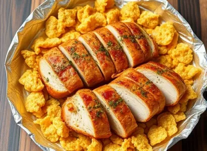 Poulet au corn flakes