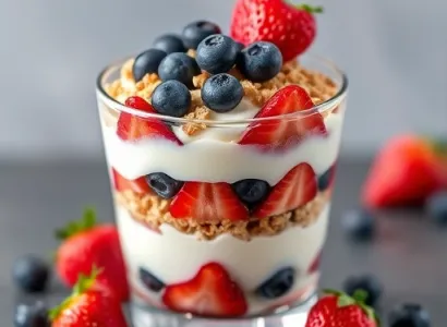 Parfait rouge blanc bleu