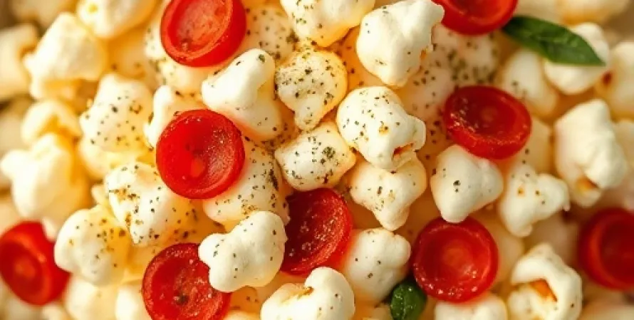 Popcorn au fromage et pepperoni