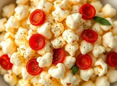 Popcorn au fromage et pepperoni