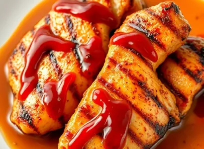 Poulet au miel et sauce barbecue