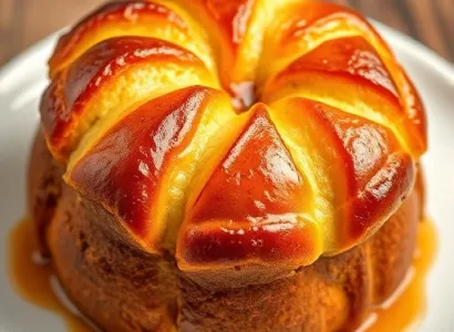 Brioche à l'ananas caramélisé