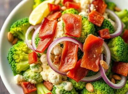 Salade de brocolis au bacon