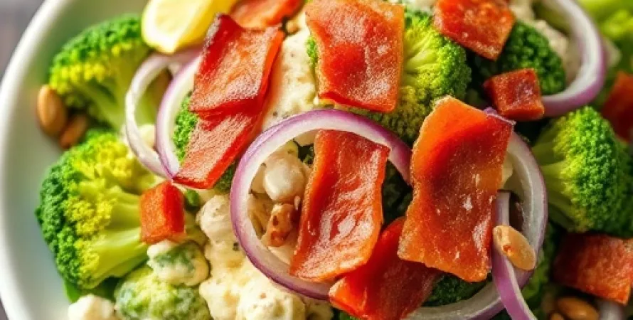 Salade de brocolis au bacon