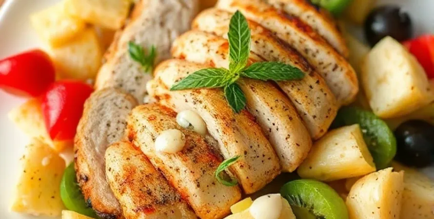 Salade de pâtes au poulet