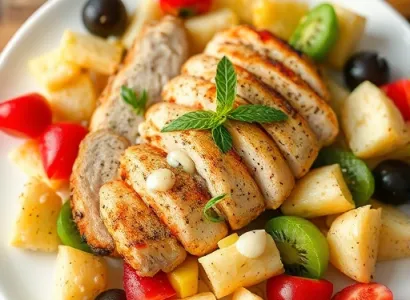 Salade de pâtes au poulet