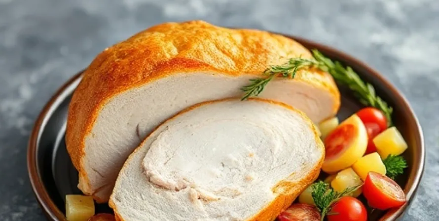 Poulet cordon bleu au four