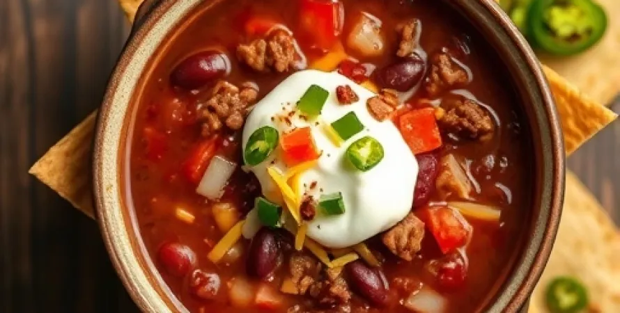 Soupe de haricots rouges et tacos