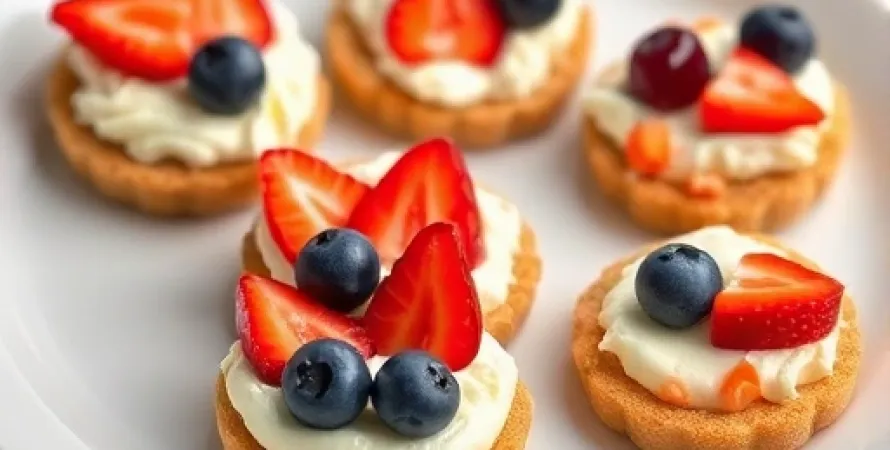 Mini pizzas de fruit