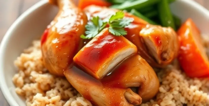 Poulet au miel et gingembre
