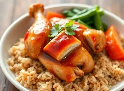 Poulet au miel et gingembre