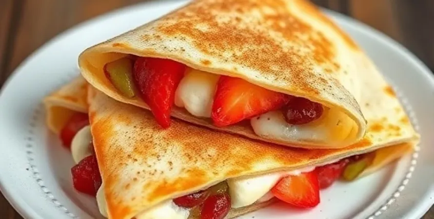 Dessert Quesadillas aux Fruits
