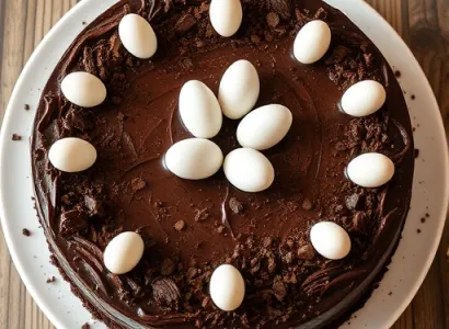 Gâteau au chocolat pour Pâques