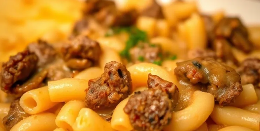 Macaroni au fromage et boeuf
