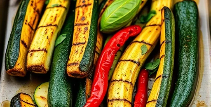 Courgettes au four aux ail