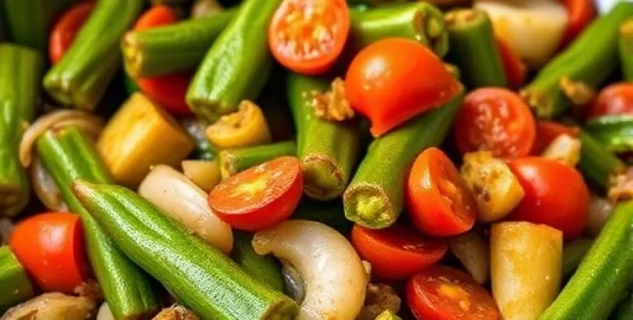 Okra sauté