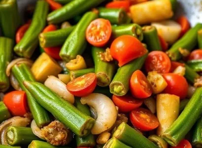 Okra sauté
