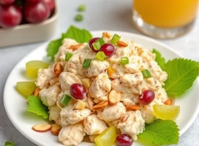 Salade de poulet aux raisins