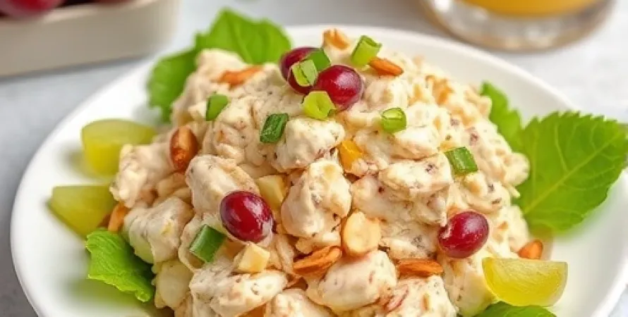 Salade de poulet aux raisins
