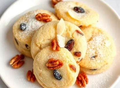 Biscuits aux noix et raisins